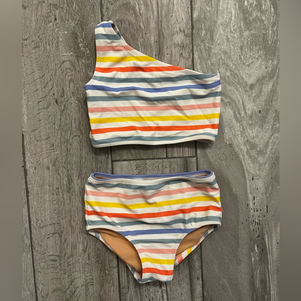 Crewcuts Multicolor Striped Girls Bikini